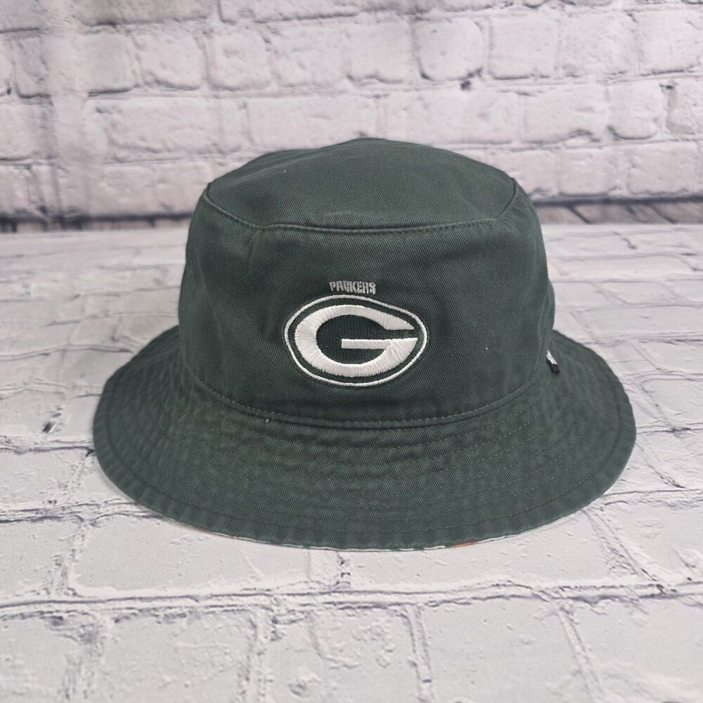 Green Bay Packers NFL Football Bucket Hat Cap Brand 47 OSFM